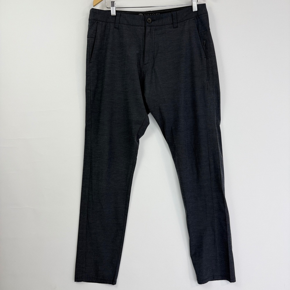 Vuori Meta Pant Mens 33 Charcoal Gray Slim Fit Performance Chino V431 Stretch